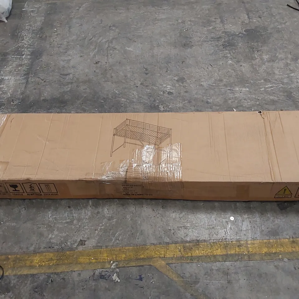 BOXED DOMINO SILVER HIGH SLEEPER BED - SILVER (1 BOX)