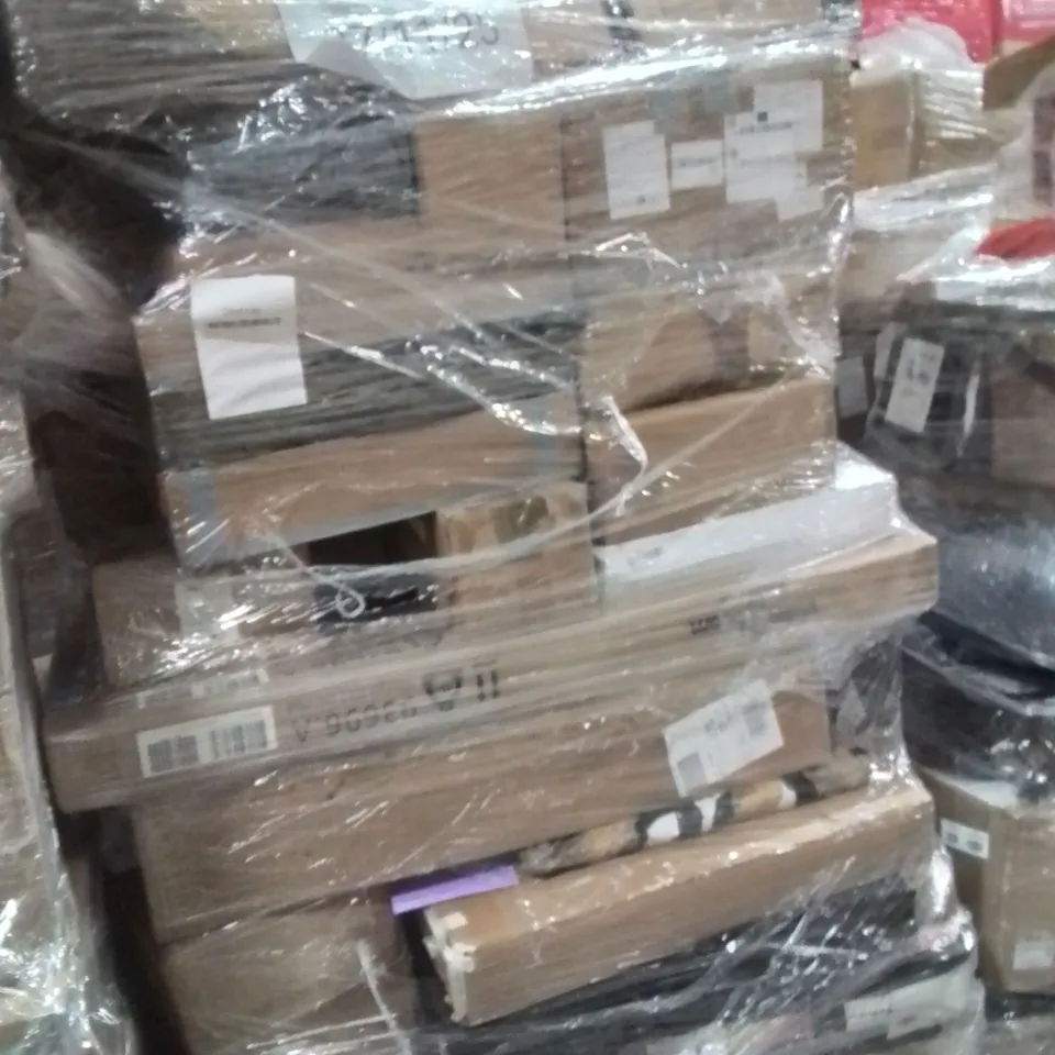 PALLET OF ASSORTED HOUSEHOLD GOODS AND PRODUCTS TO INCLUDE;WATER HEATER,HIGH PRESSURE CLEANING MACHINE,POTS SET