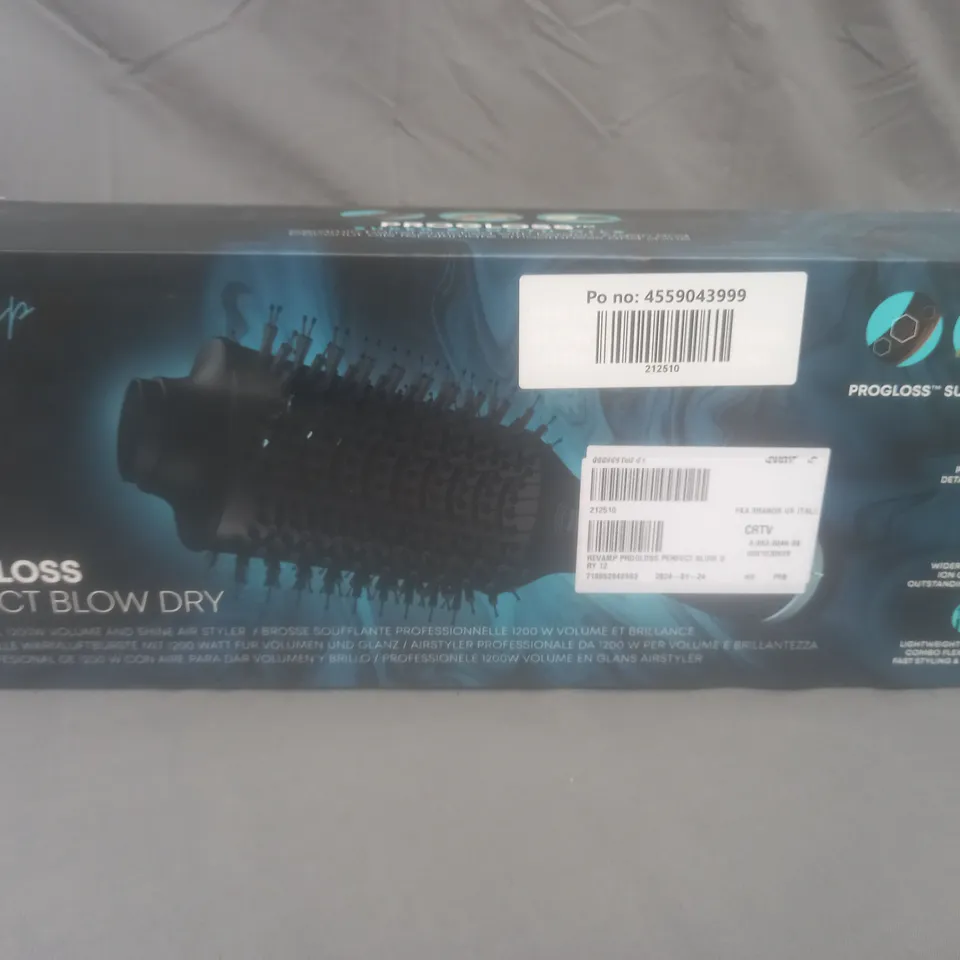 BOXED REVAMP PROGLOSS PERFECT BLOW DRY VOLUME & SHINE AIR STYLER