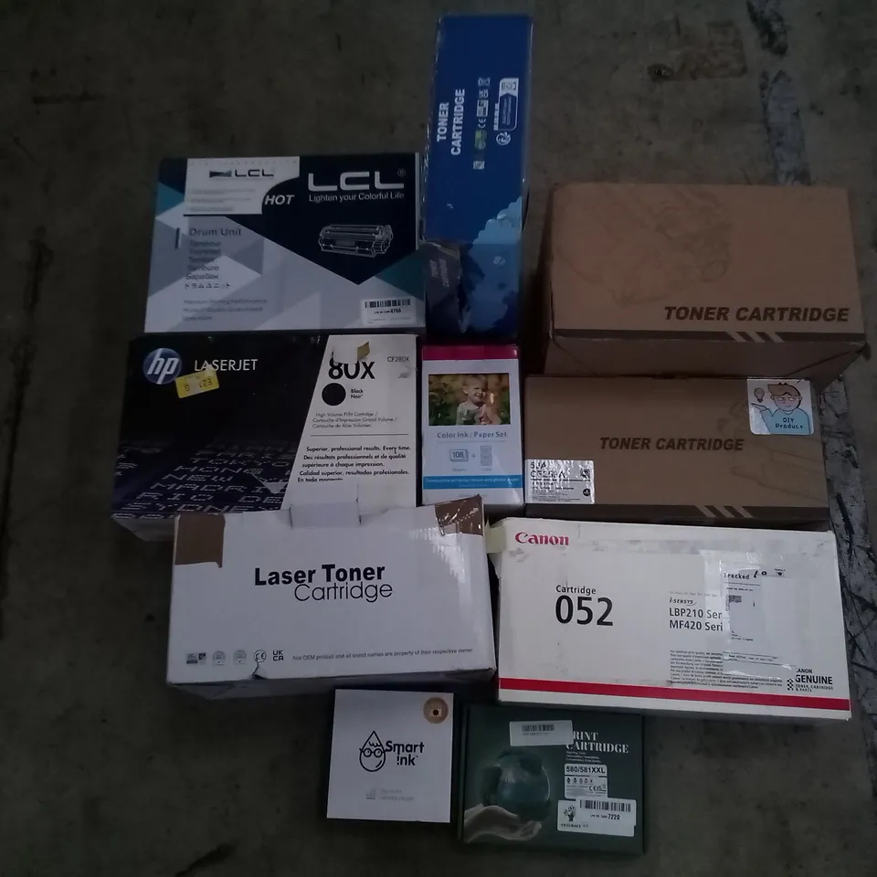 PALLET OF ASSORTED PRINTER TONER CARTRIDGES