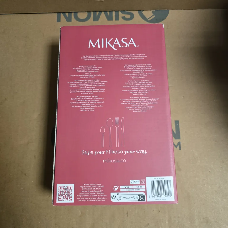 Mikasa Harlington 24-Piece Cutlery Set