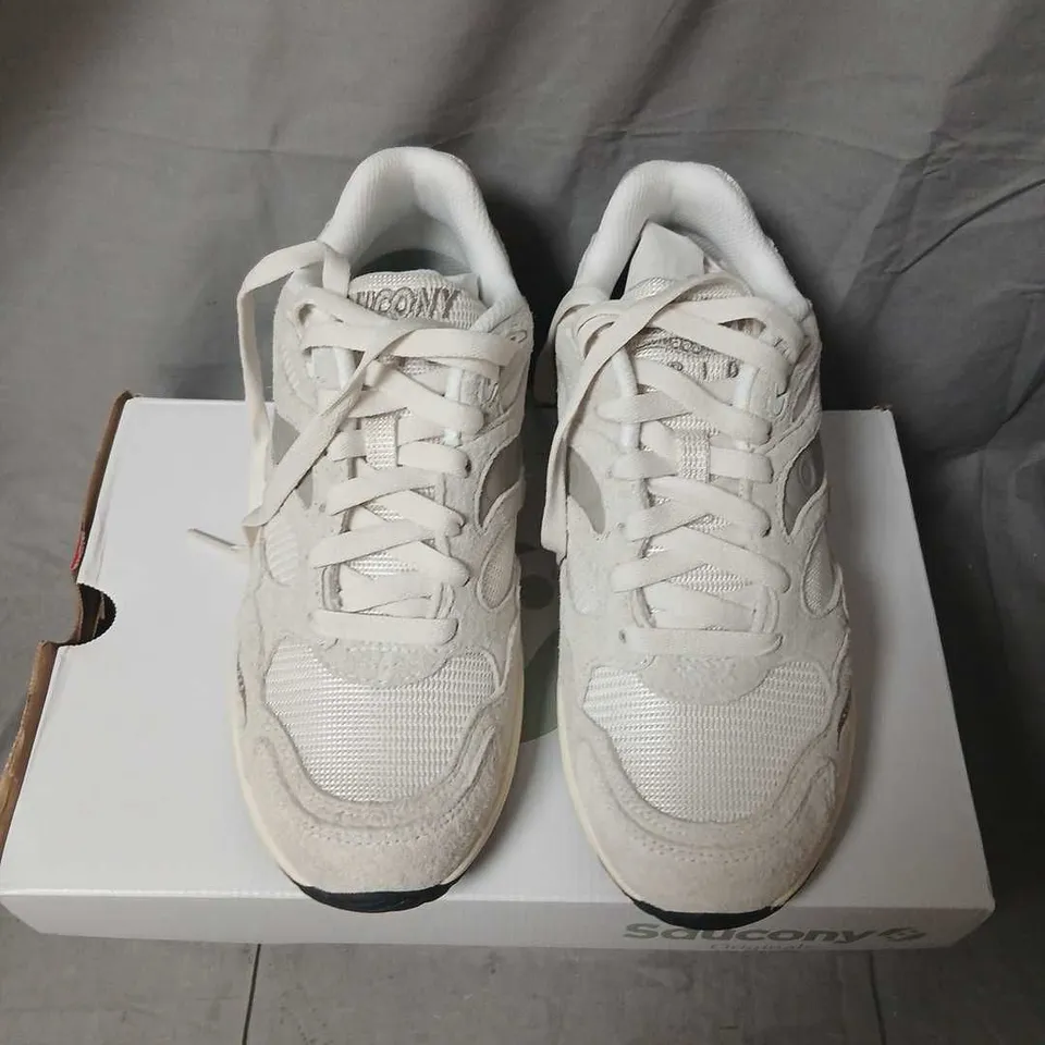 SAUCONY GRID SHADOW 2 SNEAKERS – WHITE/OFF-WHITE, UK 6