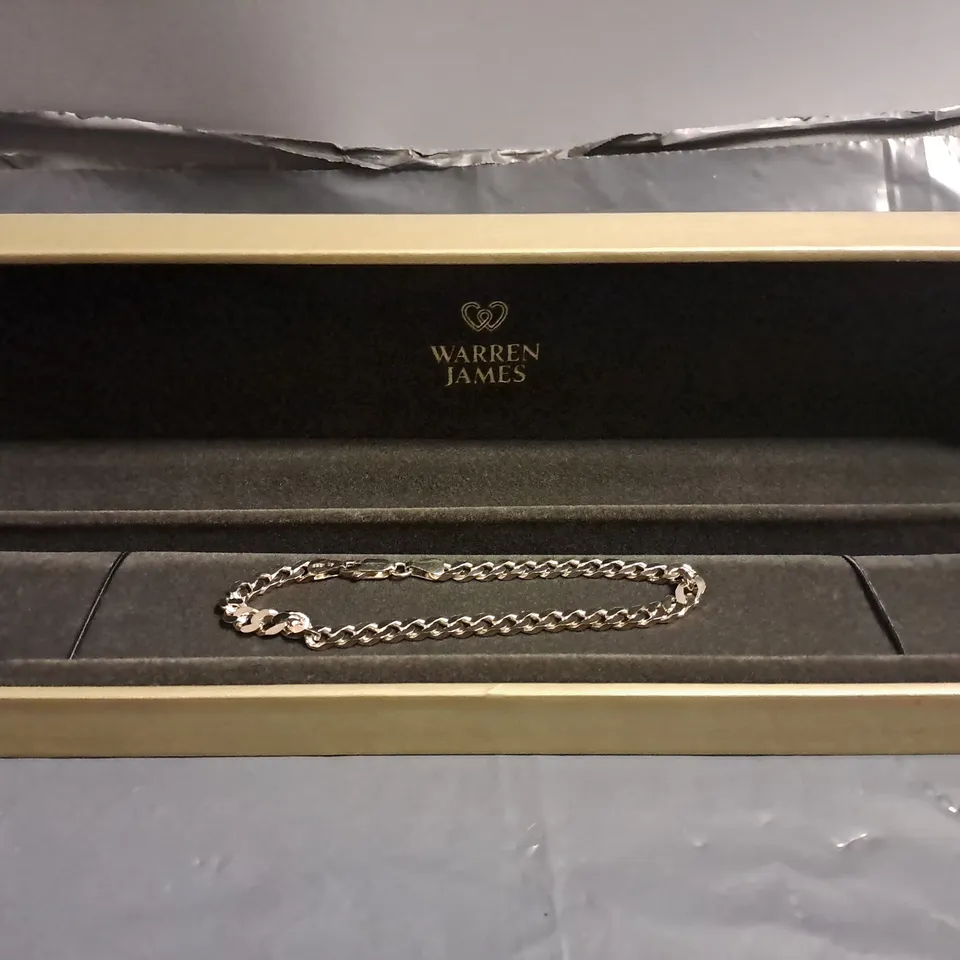 BOXED WARREN JAMES CLASP PRESSED MENS BRACELET