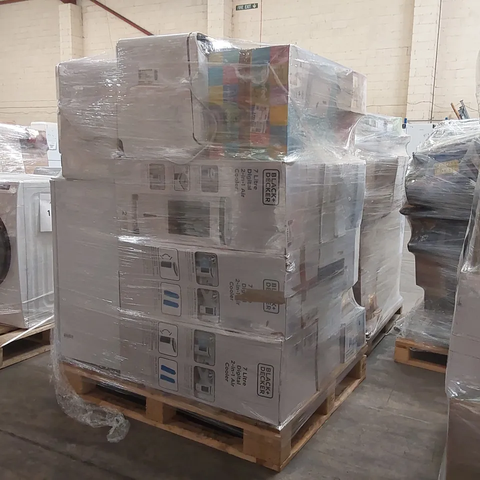 PALLET OF APPROXIMATELY 20 UNPROCESSED RAW RETURN HOUSEHOLD AND ELECTRICAL GOODS TO INCLUDE;