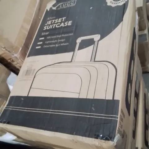 BOXED LUGG 40CM JETSET SUITCASE SILVER