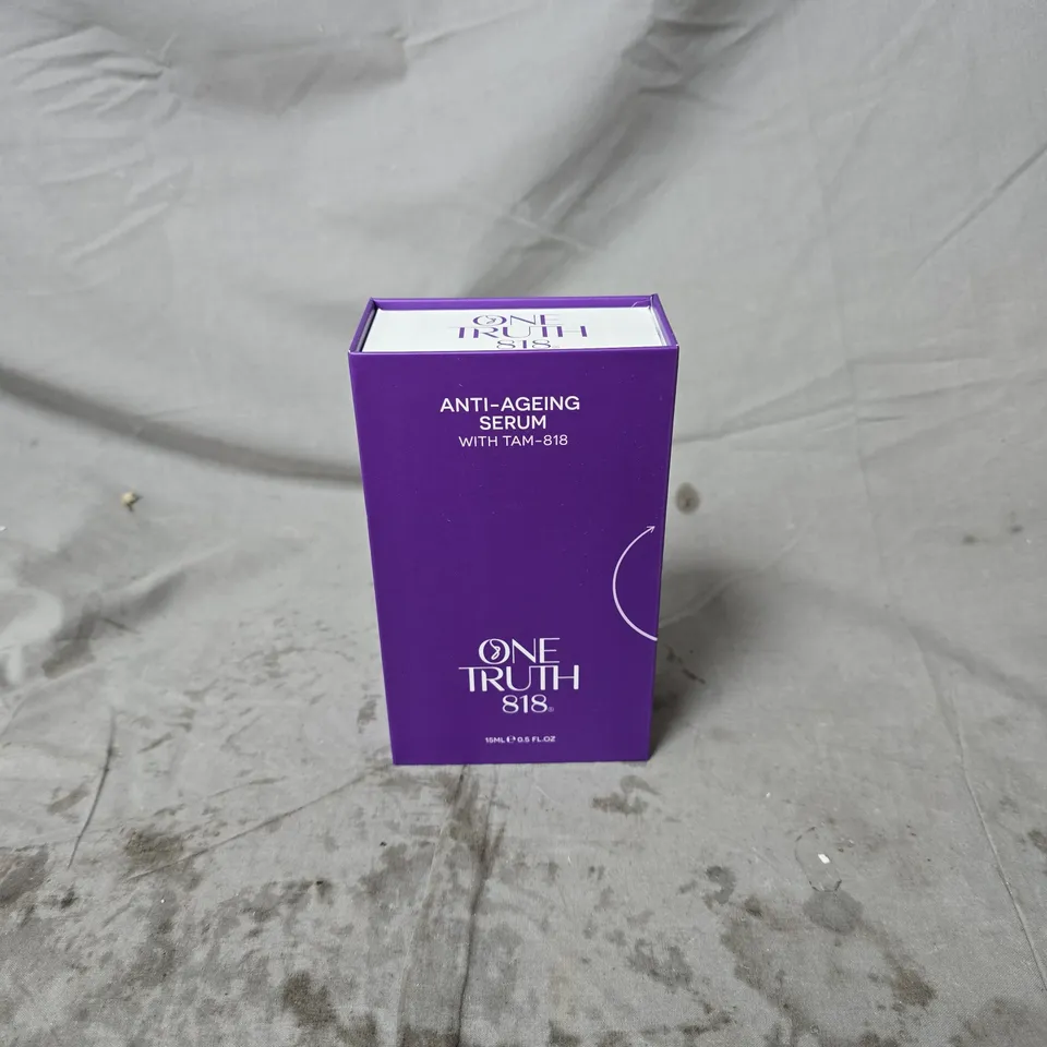 ONE TRUTH 818 ANTI AGEING SERUM WITH TAM 818 BOXED 15ML