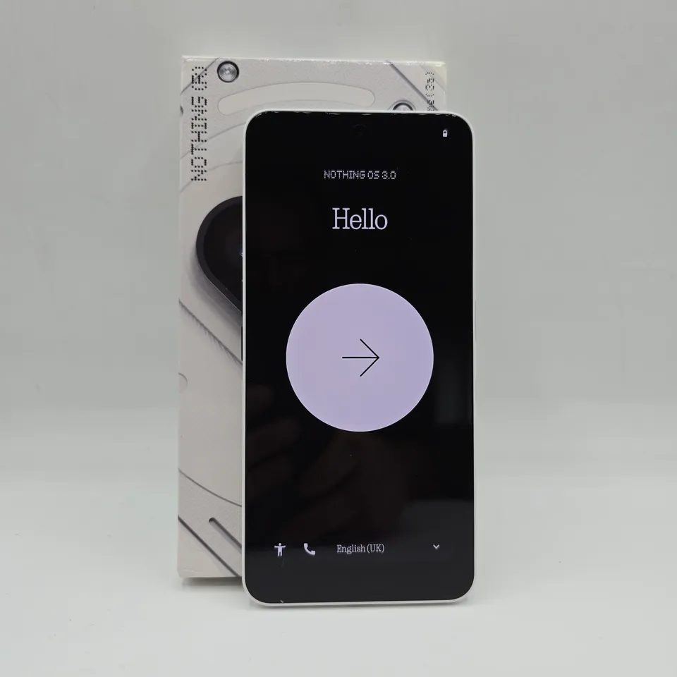 BOXED NOTHING PHONE 3A 12/256GB IN WHITE - A059