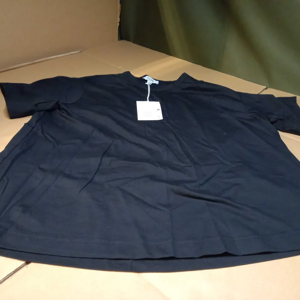 COS BLACK OVERSIZED T-SHIT - SMALL