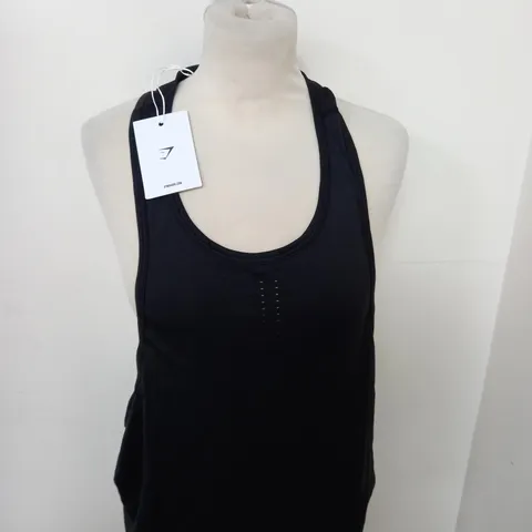 GYMSHARK SWEAT SEAMLESS LONGLINE TANK SIZE S