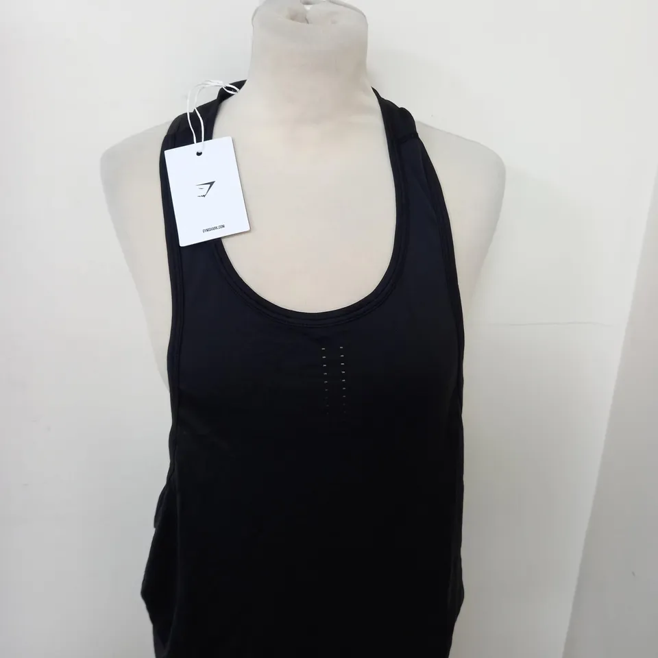 GYMSHARK SWEAT SEAMLESS LONGLINE TANK SIZE S