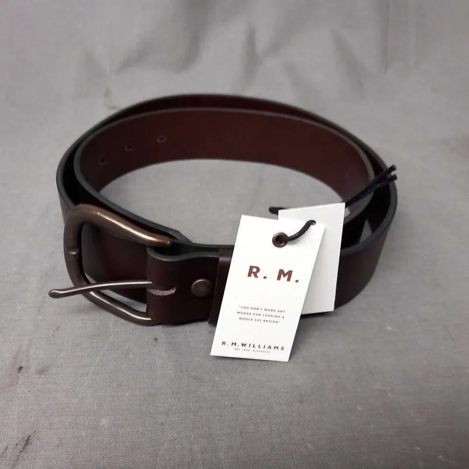 BRAND NEW R.M. WILLIAMS 11.5" TRADITIONAL BELT GENUINE LEATHER