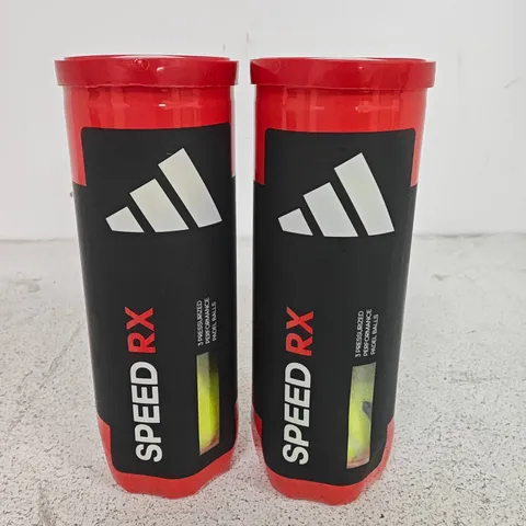 LOT OF 2 ADIDAS SPEEDRX BALLS – PADDLE TENNIS/PADEL BALLS 