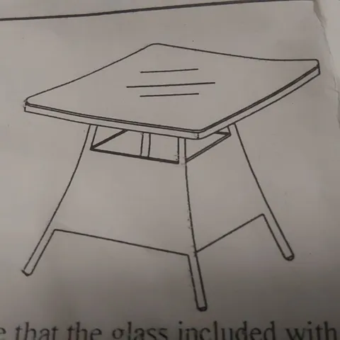 BOXED TRUGARDEN RATTAN GARDEN TABLE