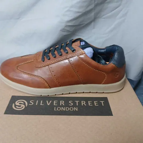 SILVER STREET LONDON MARCO TAN LEATHER SHOES – UK9 (EU 43)