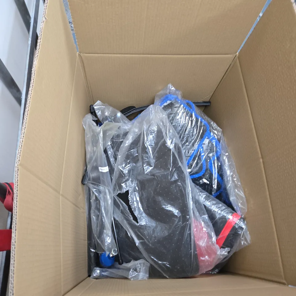 BOX OF APPROXIMATELY 12 ASSORTED AUTOMOTIVE ITEMS INCLUDING ANTI CRYSTAL LIQUID , FRONT LINK BAR AND CAR EXHAUST PART