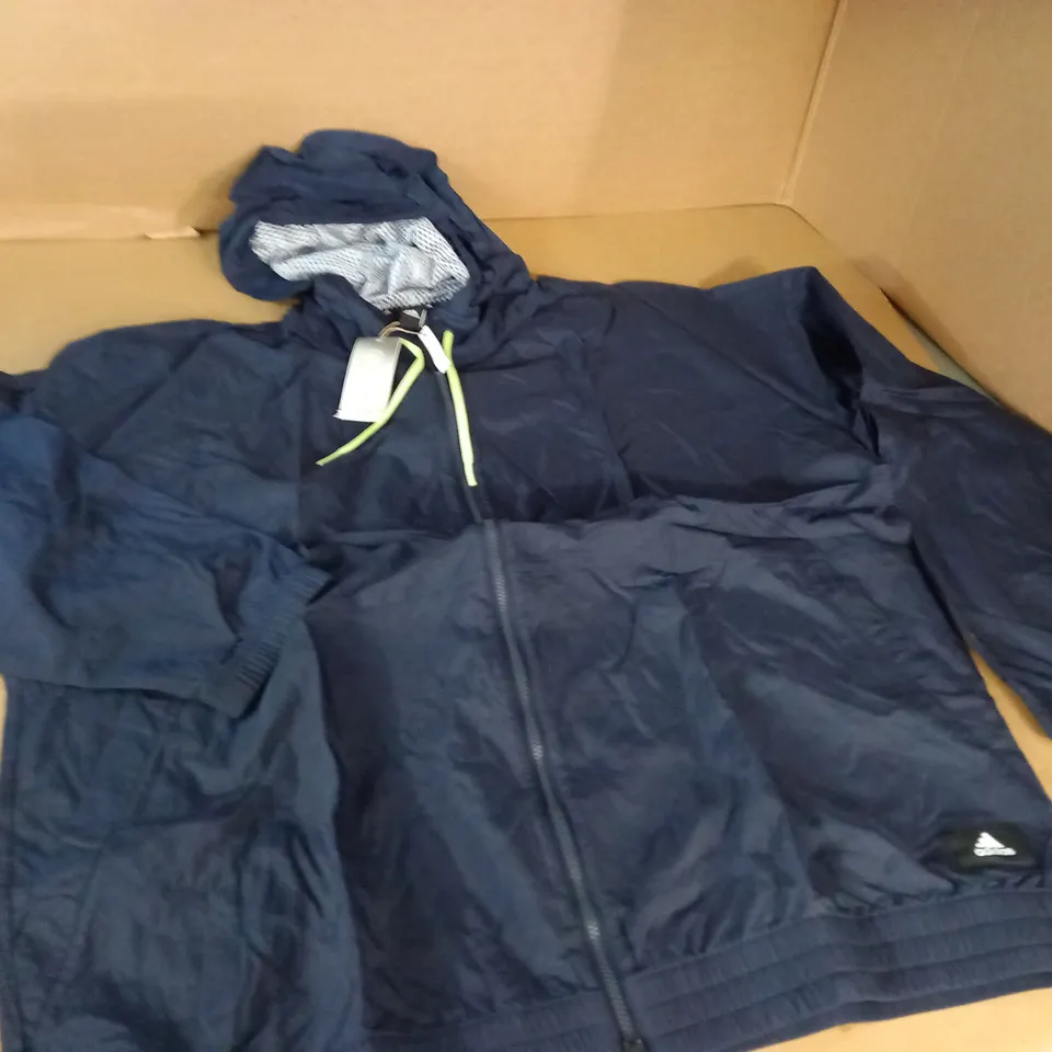 ADIDAS LIGHTWEIGHT NAVY JACKET - 2XL