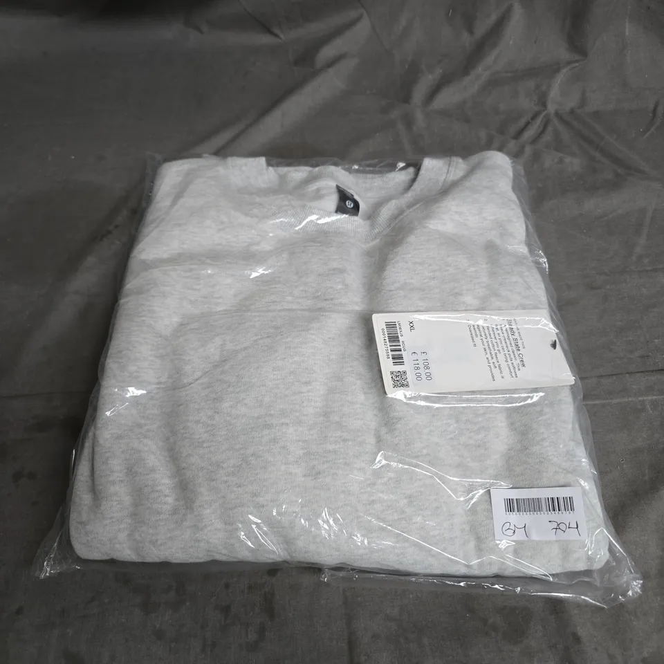 LULULEMON STEADY STATE CREW FLEECE CREWNECK – LIGHT GRAY – XXL (UNISEX)