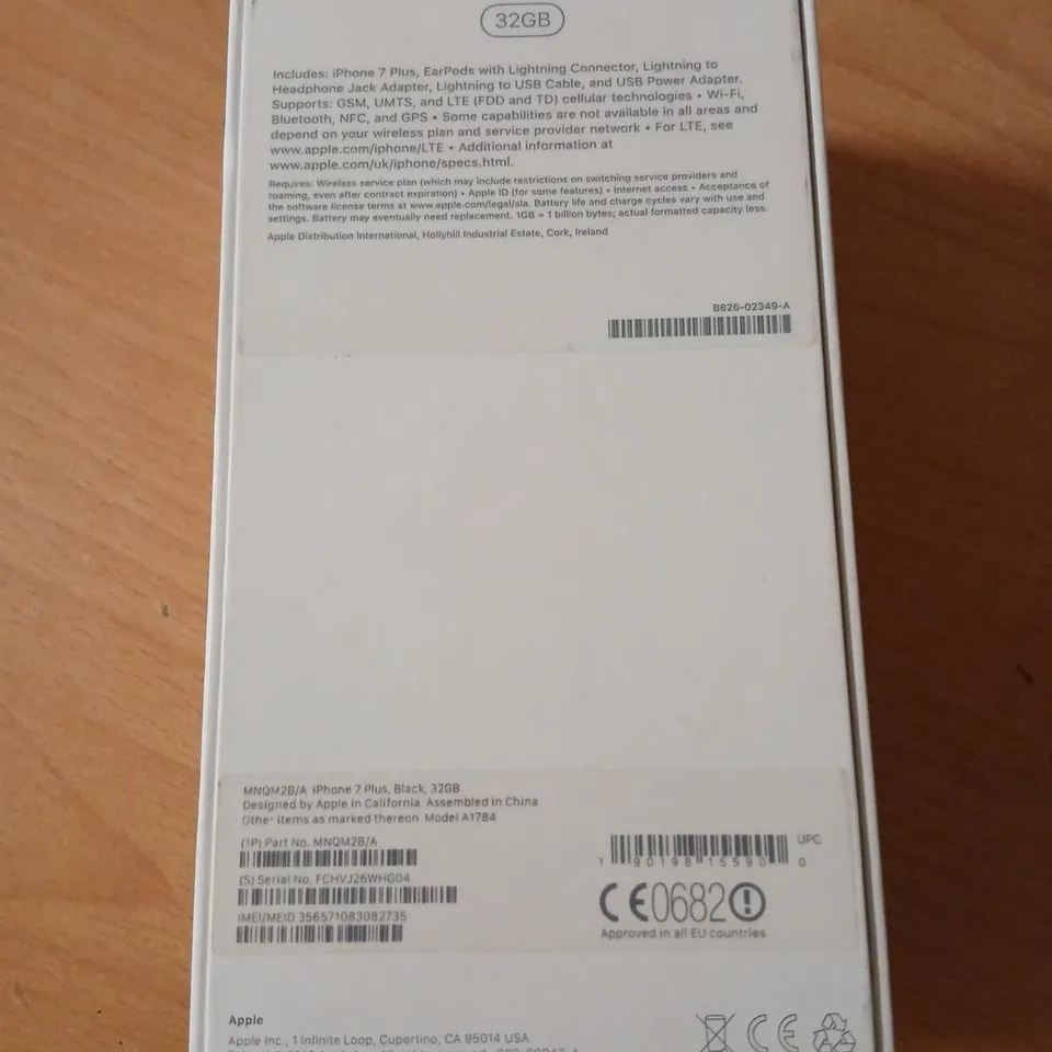 APPLE IPHONE 7 PLUS – BLACK – 128GB