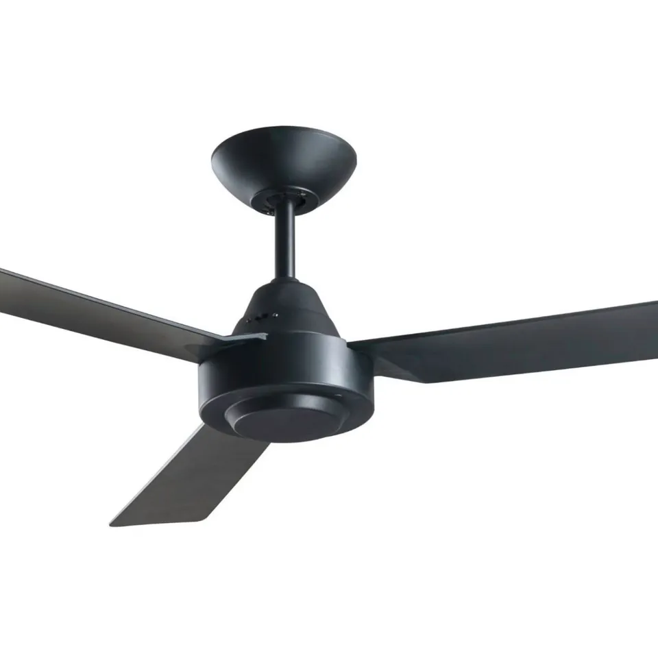 BOXED CEILING FAN WITH WALL CONTROLLER BAYSIDE CALYPSO BLACK 122CM / 48"