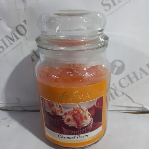 TRUE AROMA CARAMEL PECAN SCENTED CANDLE 