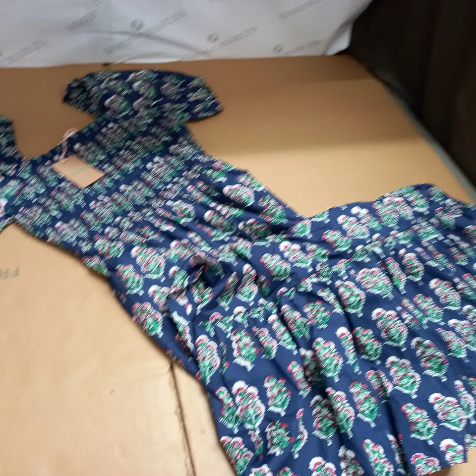 BODEN SMOCKED BODICE MAXI DRESS - UK 10 R