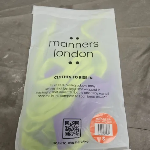 MANNERS LONDON MULTI TIE TOP – SIZE S