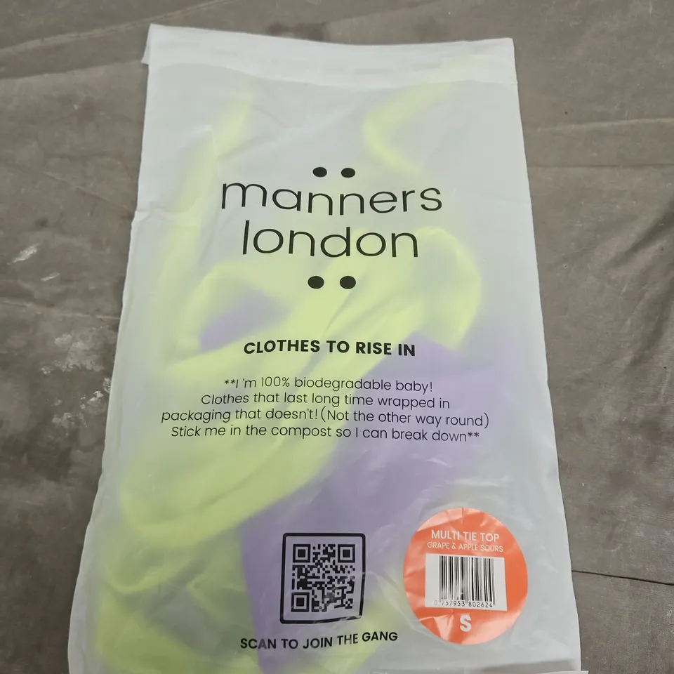 MANNERS LONDON MULTI TIE TOP – SIZE S