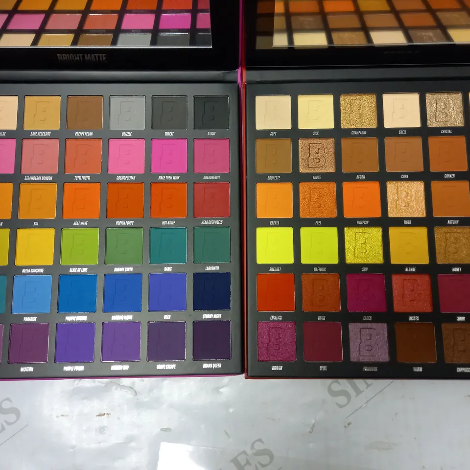 LOT OF 2 BEAUTY BAY MAKEUP PALETTES TO INCLUDE BRIGHT MATTE & FIERY 2.0