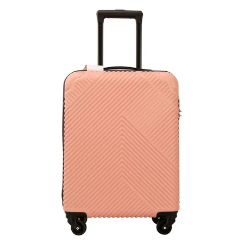 BOXED NEO PINK HARD SHELL LUGGAGE SUITCASE (1 BOX)