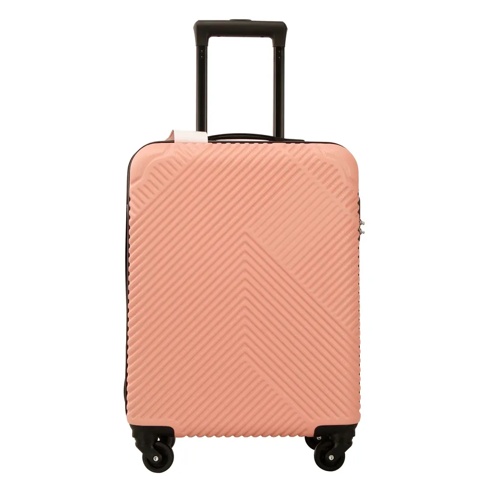 BOXED NEO PINK HARD SHELL LUGGAGE SUITCASE (1 BOX)