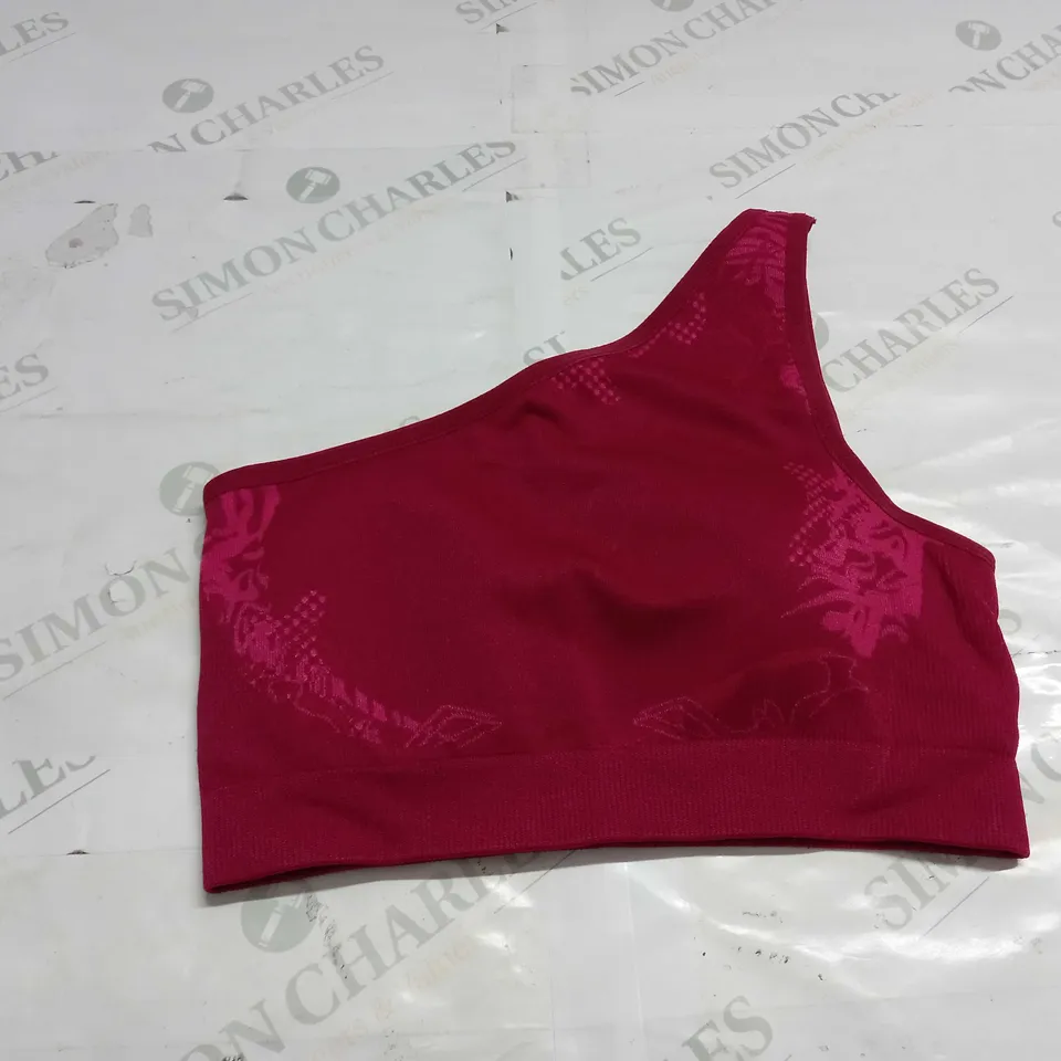 GYMSHARK SEAMLESS ONE SHOULDER SPORTS BRA SIZE M