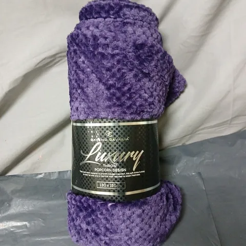 GAVENO CAVALIA LUXURY THROW – POPCORN DESIGN, 130 X 150 CM