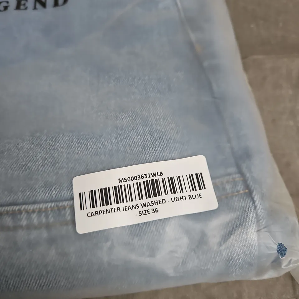 Legend Carpenter Jeans Washed – Light Blue, Size 36