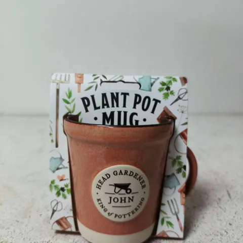 HEAD GARDENER JOHN PLANT POT MUG – GARDEN-THEMED CERAMIC MUG