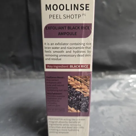 SEALED MOOLINSE PEEL SHOT EXFOLIATING BLACK RICE AMPOULE (80ML)