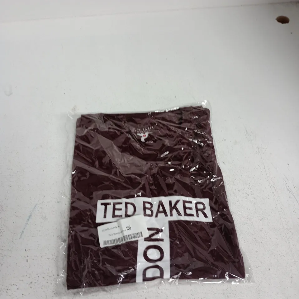 TED BAKER LONDON BURGUNDY TOP – SIZE M