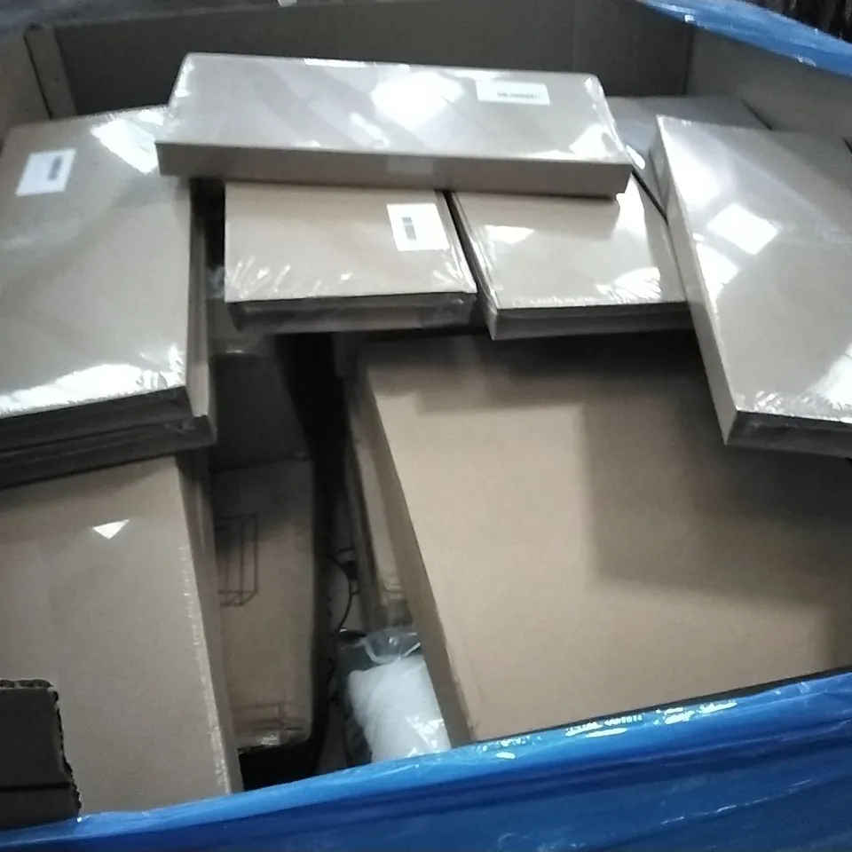 PALLET OF ASSORTED ITEMS INCLUDING TOILET SEAT, OLARHIKE DOUBLE HIGH AIR MATTRESS, STOREMIC TOILET SEAT, 3 APERTURE PICTURE FRAMES, HOUSMILE,  COMFIER SLEEP MEMORY FOAM PILLOW 