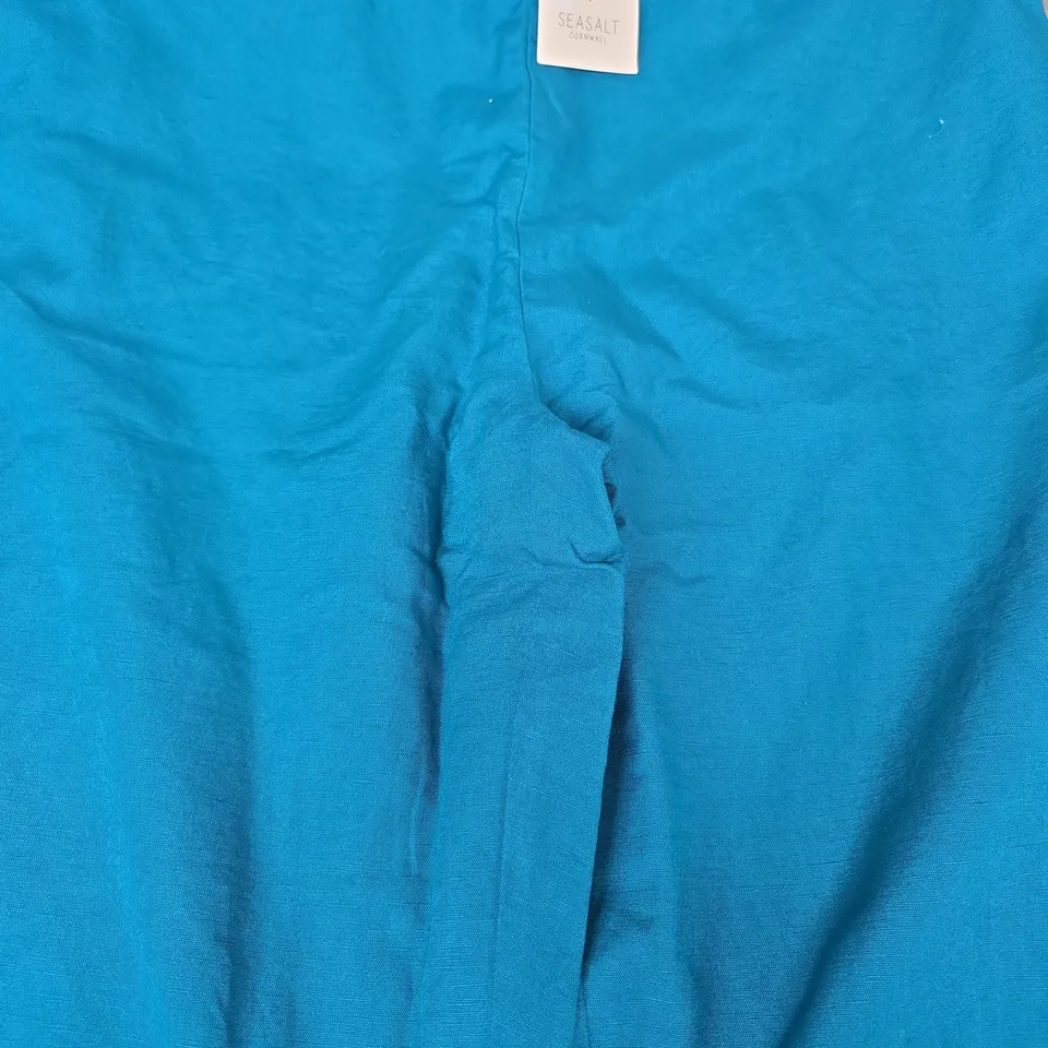 SEASALT CORNWALL WESTLIN TROUSERS IN DARK TEAL SIZE UK 18