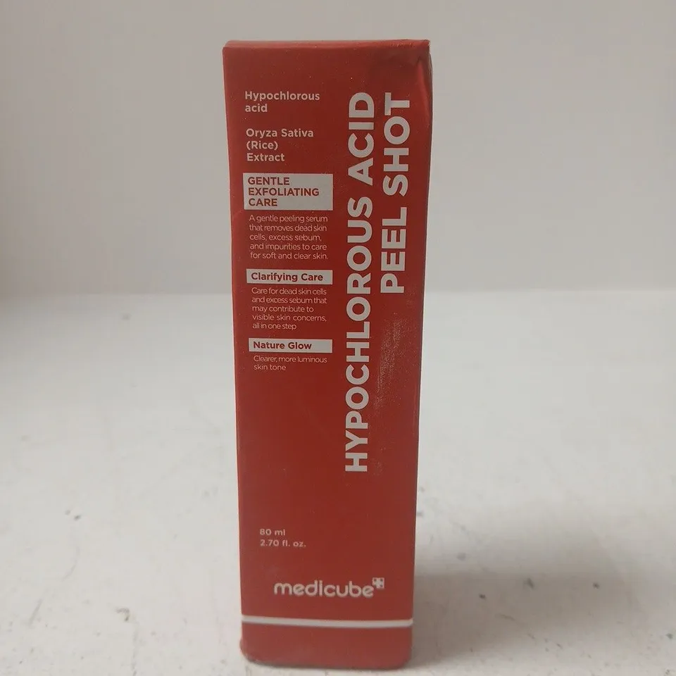 BOXED AND SEALED MEDICUBE HYPOCHLOROUS ACID PEEL SHOT (80ML)
