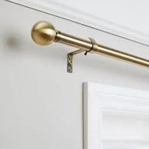 BOXED EXTENDABLE CURTAIN POLE - ANTIQUE BRASS