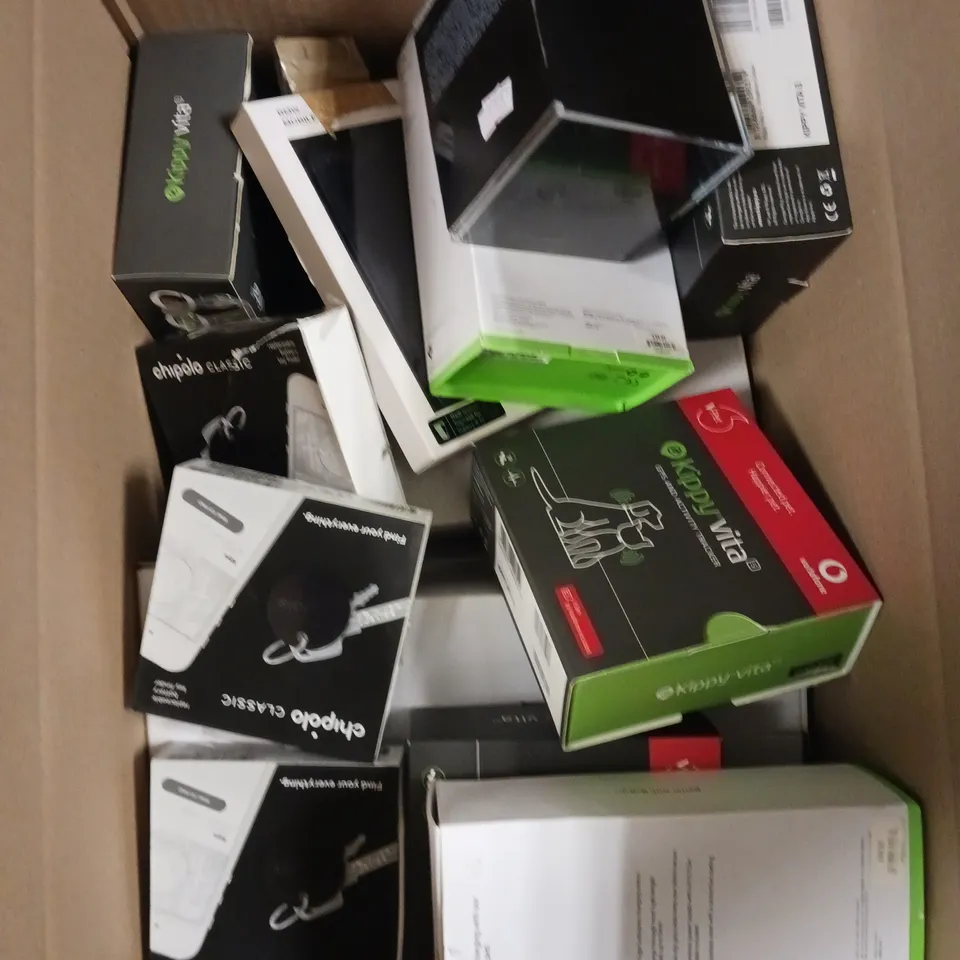 APPROXIMATELY 25 ASSORTED ELECTRICAL PRODUCTS TO INCLUDE SONY SMART WATCH, GPS TRACKER, WIRELESS CHARGER ETC