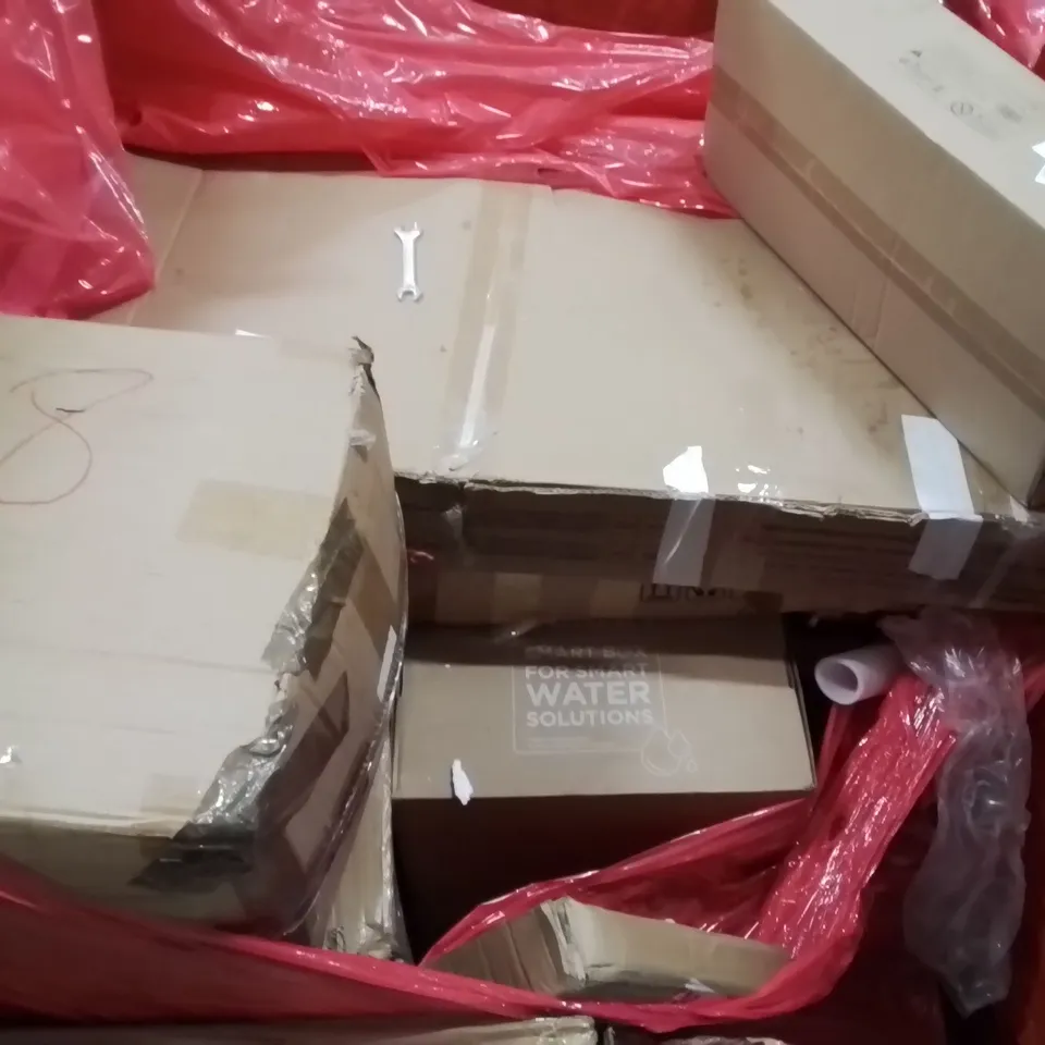 PALLET OF ASSORTED HOUSEHOLD GOODS AND PRODUCTS TO INCLUDE;EXERCISE BIKE,RICE COOKER,BASKETBALL HOOP