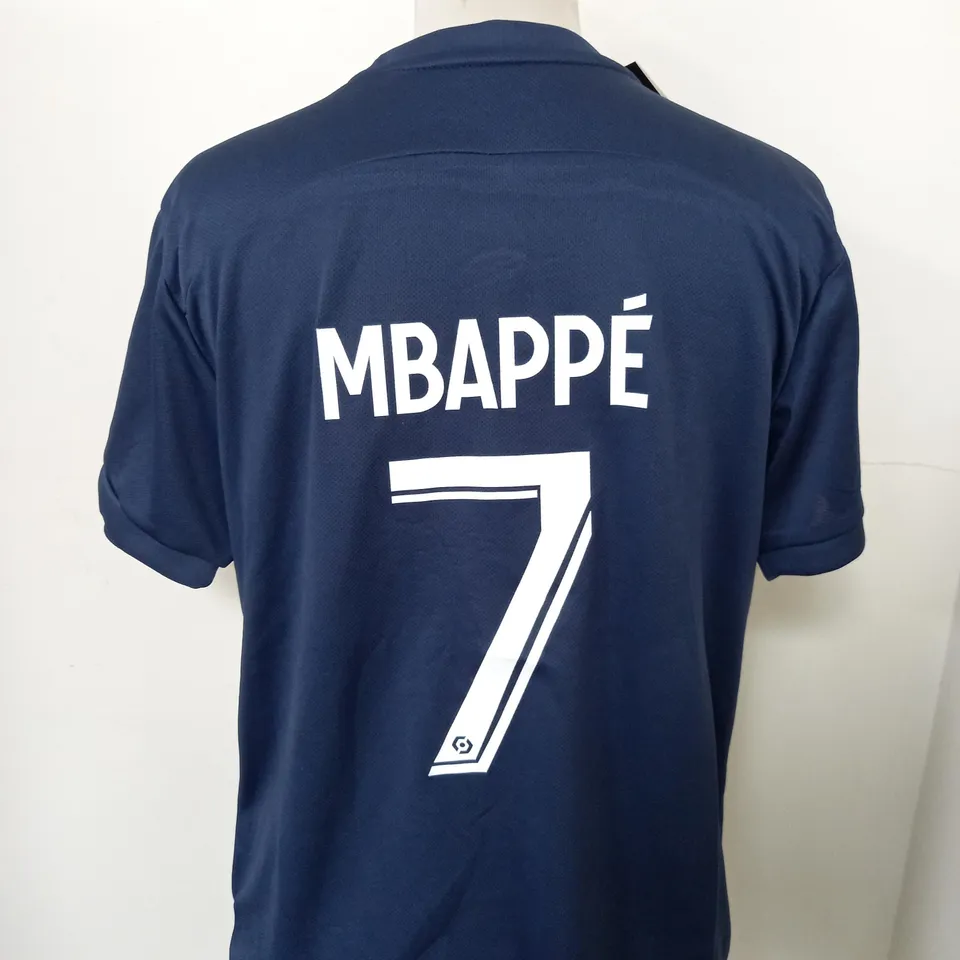 PSG FC HOME KIT SIZE 28 WITH MBAPPE 7