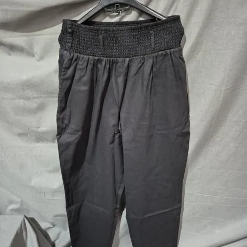 LUCY & YAK ALIZA TROUSERS – BLACK, ORGANIC COTTON SIZE M 