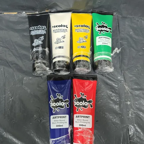 SCOLA BLOCK PRINTING INK SET 