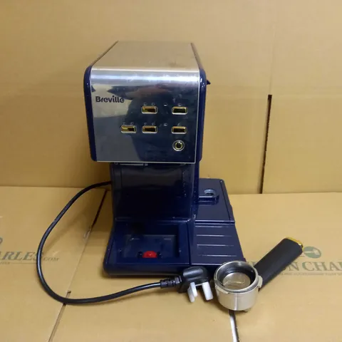 BREVILLE ONE-TOUCH COFFEEHOUSE COFFEE MACHINE - NAVY BLUE