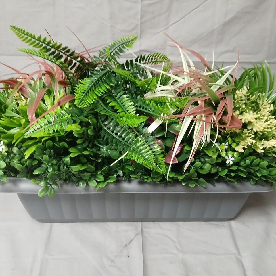 My Garden Stories Tropical Window Box – Faux Foliage Arrangement