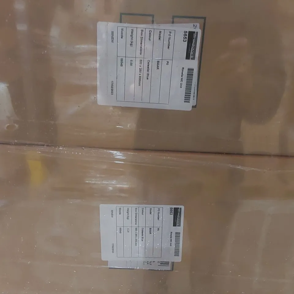 PALLET CONTAINING A LARGE QUANTITY OF ASSORTED BATHROOM FURNITURE PARTS INCLUDING: RIMELLA WC UNITS