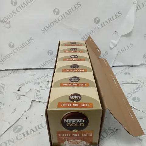 6 PACKS OF TOFEE NUT LATTE NESCAFE GOLD