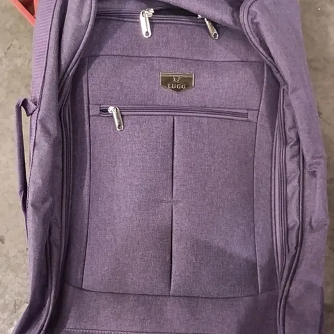 UNBOXED KEPLIN LUGG 20X40X55CM SMALL SIZE TRAVEL SUITCASE WITH WHEELS AND PURPLE COLOUR 